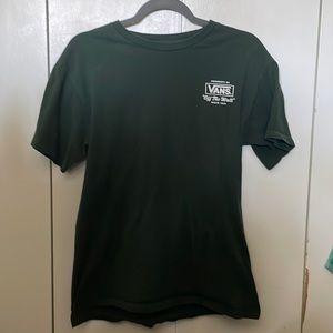 Vans Mens T Shirt Green. Mens medium.